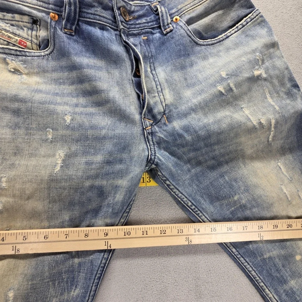 Diesel Jeans Mens 31x32 Blue Safado Regular Slim Straight Button Fly Italy 0886P